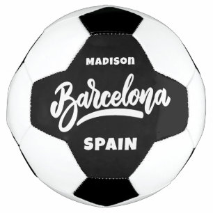 Custom Text & Color Barcelona Soccer Ball