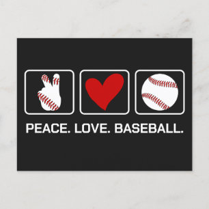 Custom Text & Color Baseball Postcard