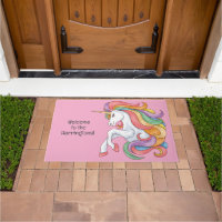 Custom Text & Color Colorful Unicorn