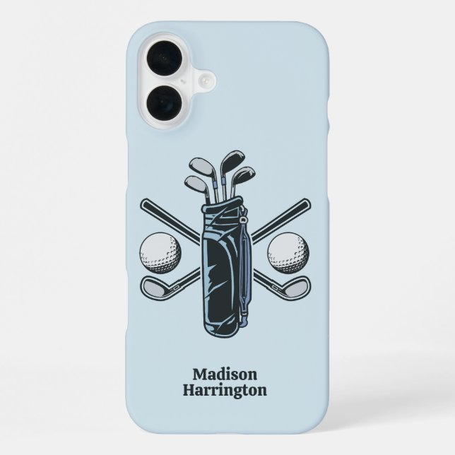 Custom Text & Color Golf Iphone Case (Back)