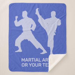 Custom Text & Color Martial Arts Sherpa Blanket