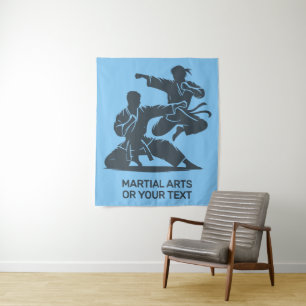 Custom Text & Color Martial Arts Tapestry