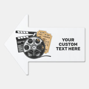 Custom Text & Color Movie Sign