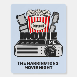 Custom Text & Color Movie Time Foam Board