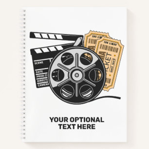 Custom Text & Color Movie Time Notebook