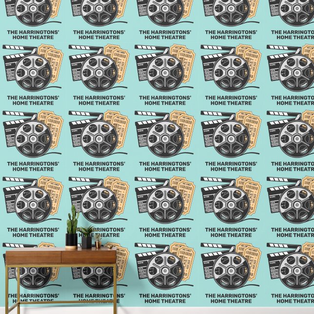 Custom Text & Color Movie Wallpaper (Hallway)