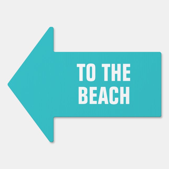 Custom text & color sign (Front)