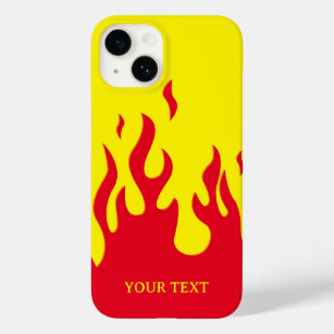 [Custom text & color] stylized flames Case-Mate iPhone 14 Case