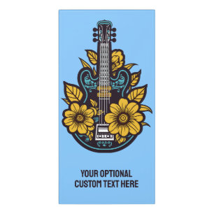 Custom Text & Color Ukulele Door Sign