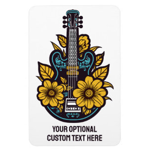 Custom Text & Color Ukulele Magnet