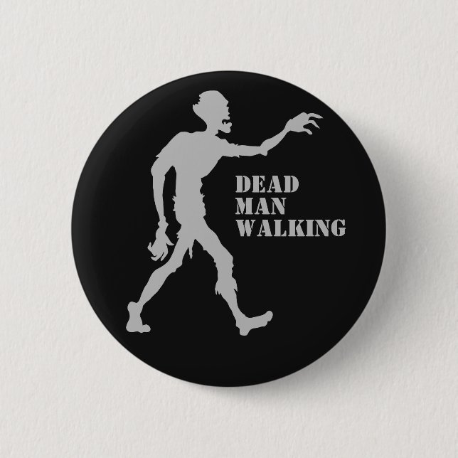 Custom text & color Zombie button (Front)