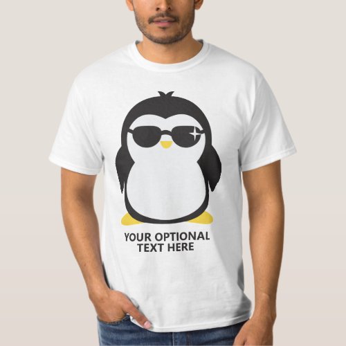 Custom text cool penguin shirts