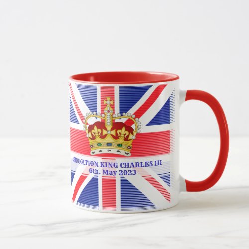 Custom Text Coronation of King Charles III   Two_T Mug