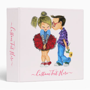 Custom Text Couple Binder - Love