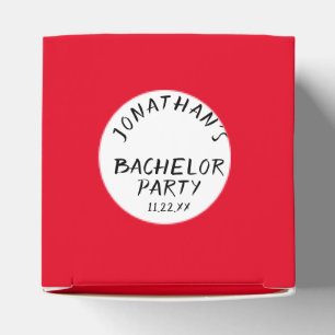 Custom Text Craps Dice Favor Box Bachelor Party