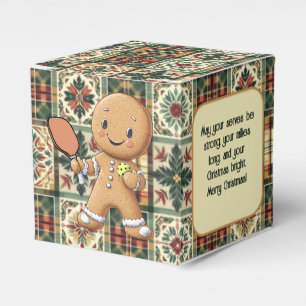 Custom text Crumbly Christmas Rally Gingerbread Favor Boxes