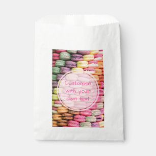 Custom Text Cute Macaroons Favor Bag