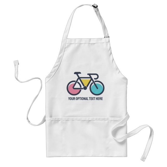 Custom Text Cycling Adult Apron (Front)