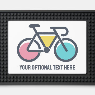 Custom Text Cycling Bar Mat