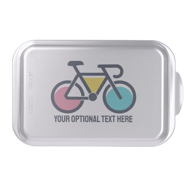 Custom Text Cycling Cake Pan (Front)