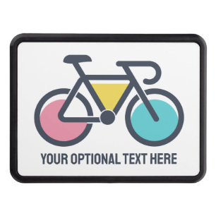 Custom Text Cycling Hitch Cover