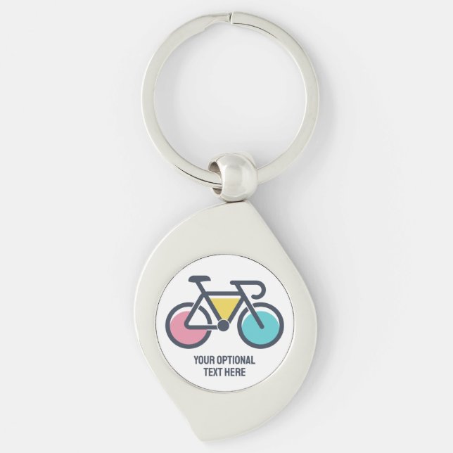 Custom Text Cycling Keychain (Front)