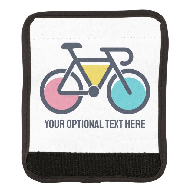 Custom Text Cycling Luggage Handle Wrap (Front)