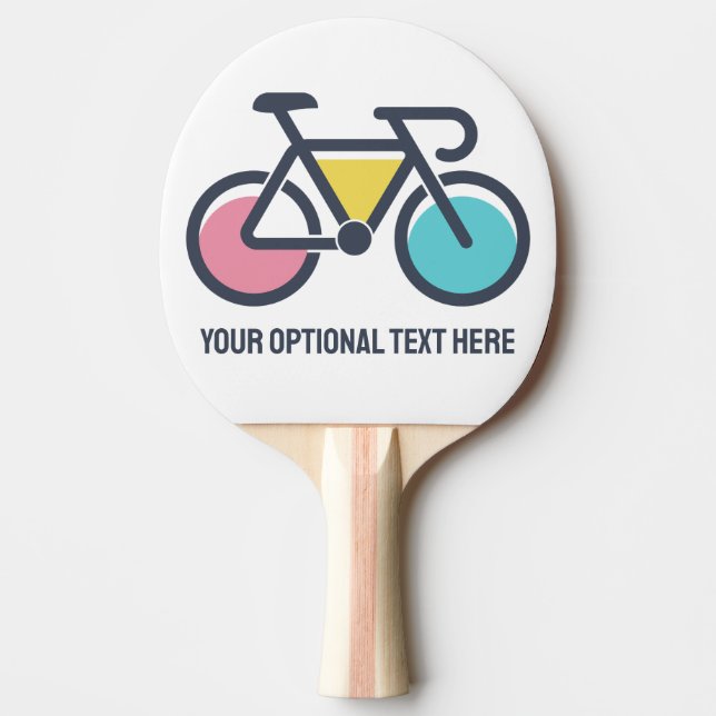 Custom Text Cycling Ping Pong Paddle (Front)
