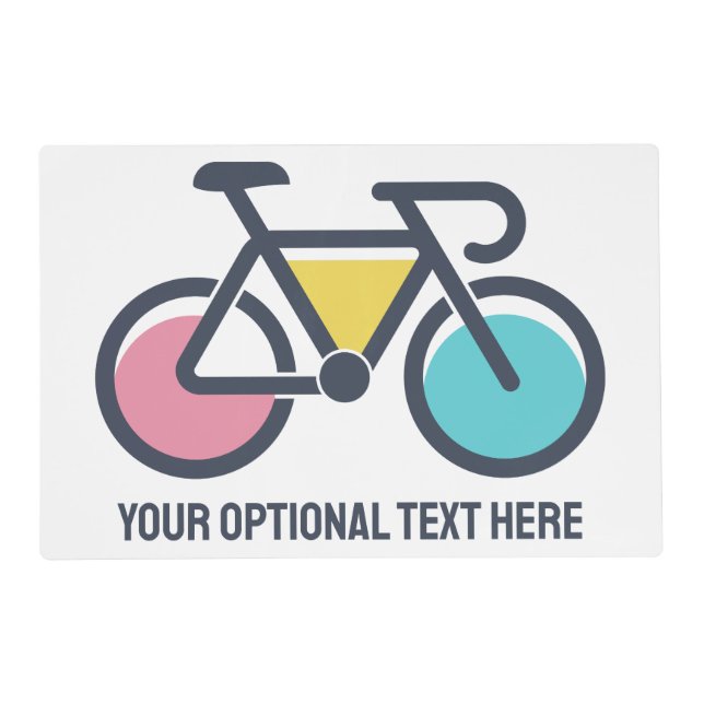 Custom Text Cycling Placemat (Front)
