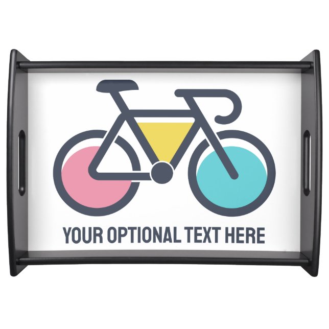 Custom Text Cycling Serving Tray (Front)