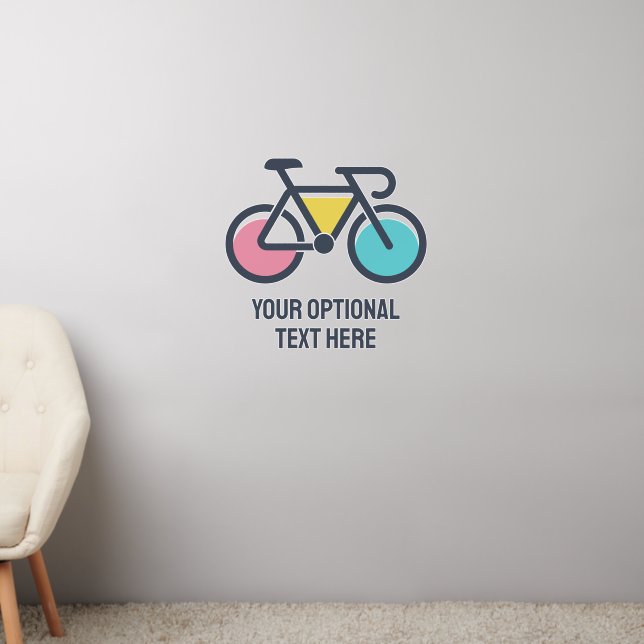 Custom Text Cycling Wall Decal (Living Room 2)