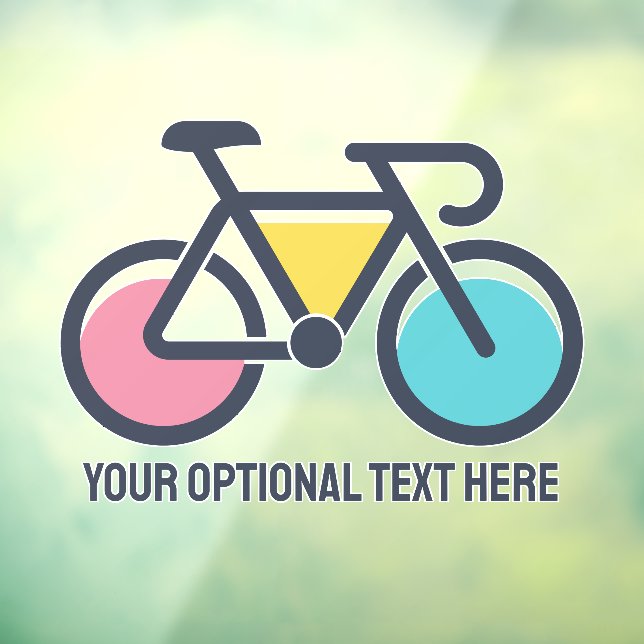 Custom Text Cycling Window Cling (Sheet 3)
