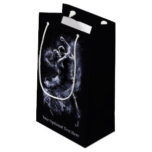 Custom Text Dancing Couple Small Gift Bag