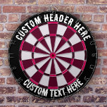 Custom Text Darts board  Dart Board<br><div class="desc">The Custom Text Darts Board is a high-quality, customizable dartboard that allows you to personalize your own text at the top and bottom. The board is made from durable, premium quality materials, ensuring longevity and reliable performance over time. This dartboard is perfect for individuals or businesses looking to add a...</div>