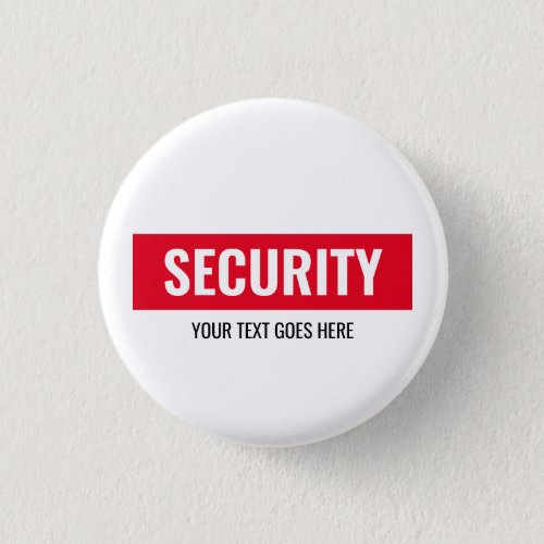 Custom Text  Design Security Template Round Small Button