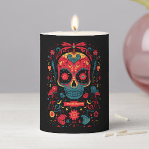 Custom text Dia de Muertos☠️ Eternal Remembrance Pillar Candle
