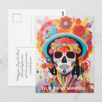 Custom text Dia de Muertos La Calavera Catrina
