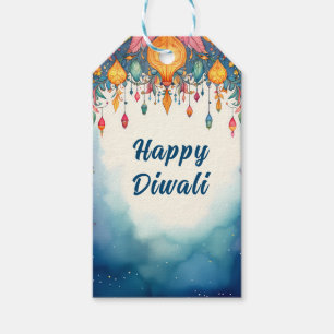 Custom text, Diwali Festive & Bright Gift Tags