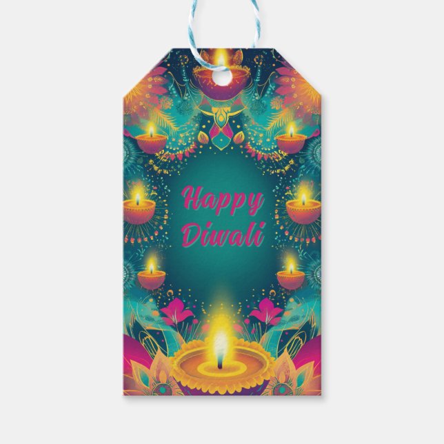 Custom text, Diwali Serenity Tag – Light & Joy (Front)