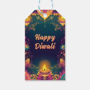 Custom text, Diwali Splendor  – Light & Celebrate Gift Tags