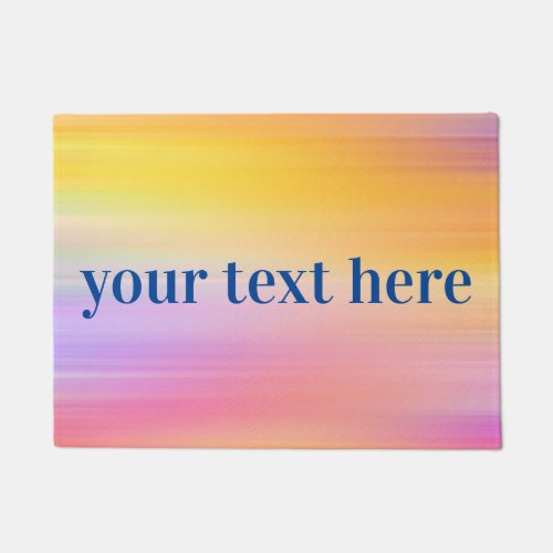 custom text doormat