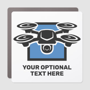 Custom Text Drone Car Magnet
