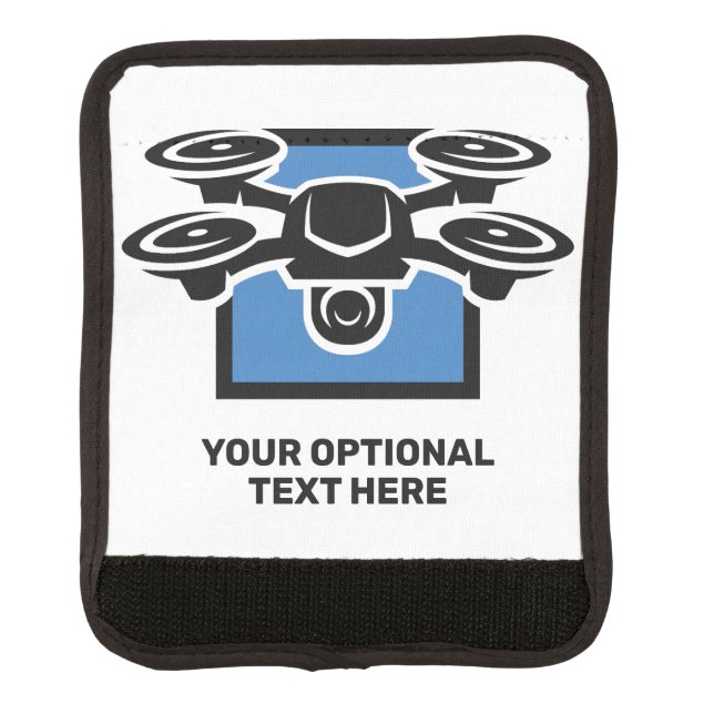 Custom Text Drone Luggage Handle Wrap (Front)