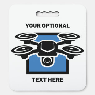 Custom Text Drone Seat Cushion