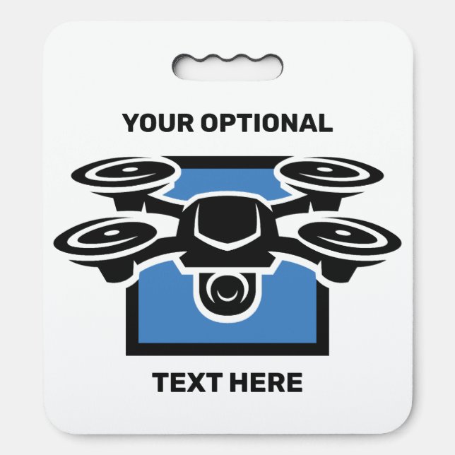 Custom Text Drone Seat Cushion (Front Vertical)
