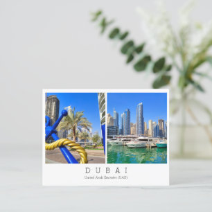 Custom text, Dubai, United Arab Emirates Postcard