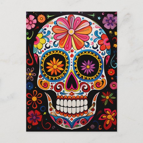 Custom text Exquisite Da de Muertos Postcard