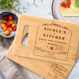 Custom Text, Farmhouse Wood Engraved Cutting Board