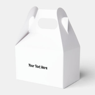 Custom Text  Favor Boxes