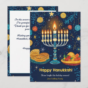 Custom text Festival of Lights Celebration Holiday Card